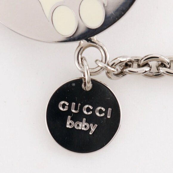 GUCCI baby key ring Chain with clip Silver metallic Women - Picture 7 of 9